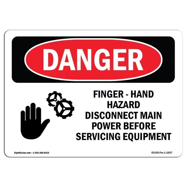 Safety Sign, OSHA Danger, 7